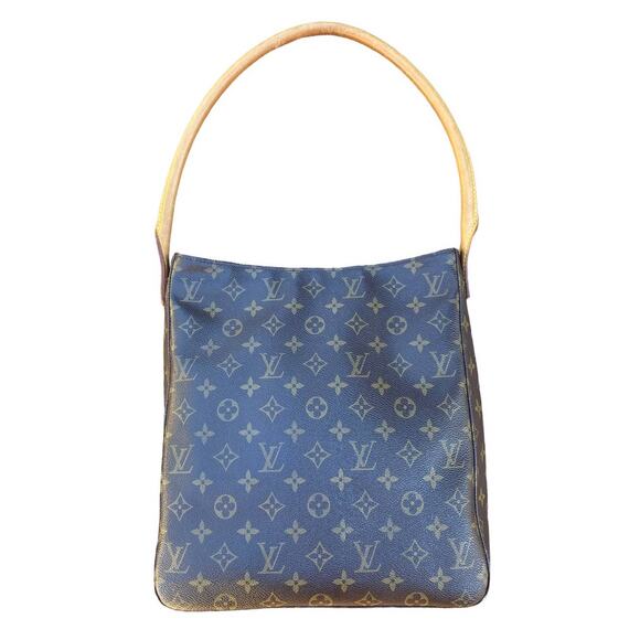 Louis Vuitton Looping Monogram Shoulder Bag Purse SN0012 Brown Women's - Picture 1 of 13